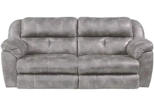 Ferrington Power Headrest With Lumbar Power Lay Flat Reclining Sofa Steel 43'