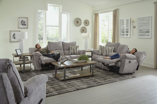 Sadler Power Lay Flat Reclining Sofa With DDT Mica 39.5'