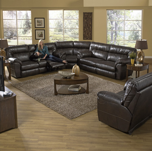 Nolan Power Extra Wide Reclining Sofa Godiva