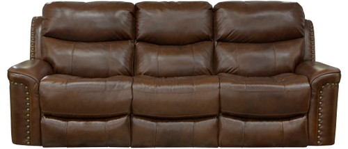Ceretti Power Reclining Sofa Brown 41.5'