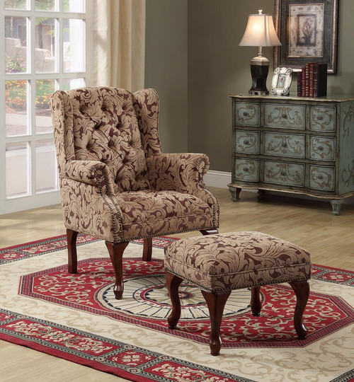 Accent Chair Light Brown