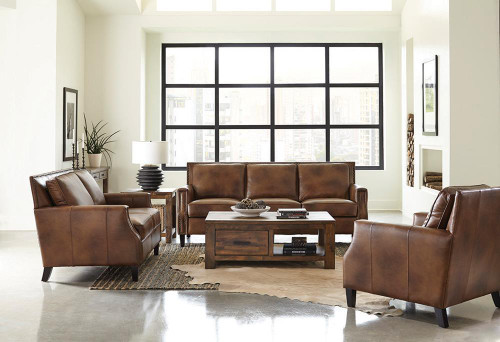 Leaton Loveseat Brown
