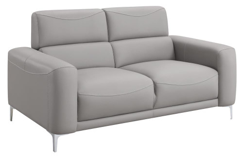 Glenmark Loveseat Pearl Silver