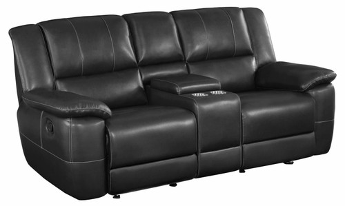 Lee Motion Reclining Loveseat Black