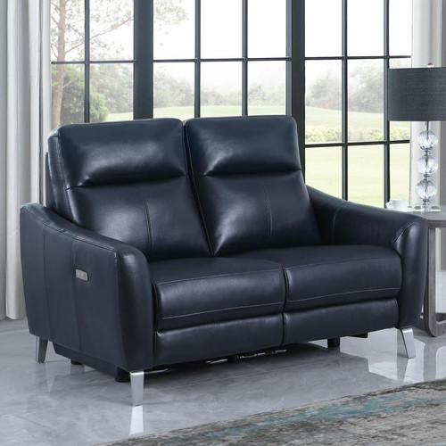 Derek Power Loveseat Blue