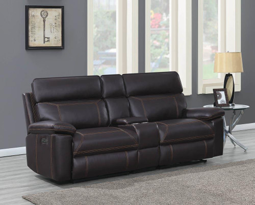 Albany 3 Piece Power 2 Loveseat Brown