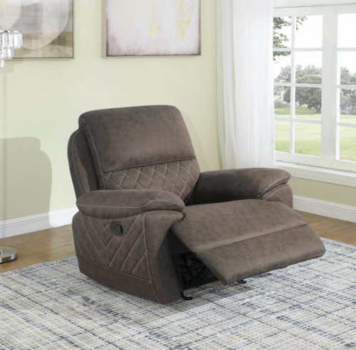 Variel Glider Recliner Brown
