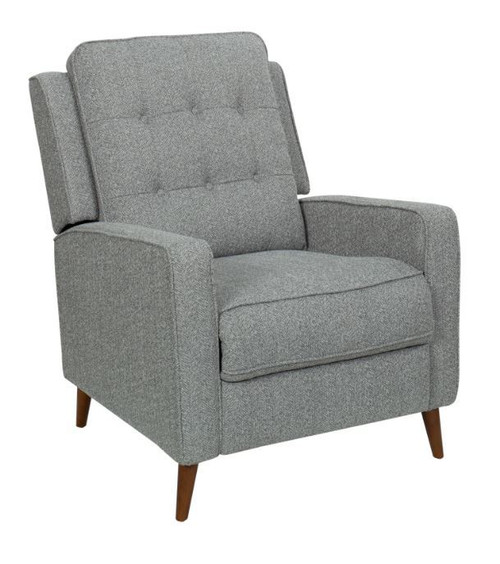 Push Back Recliner Gray