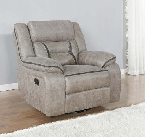 Greer Swivel Glider Recliner Beige