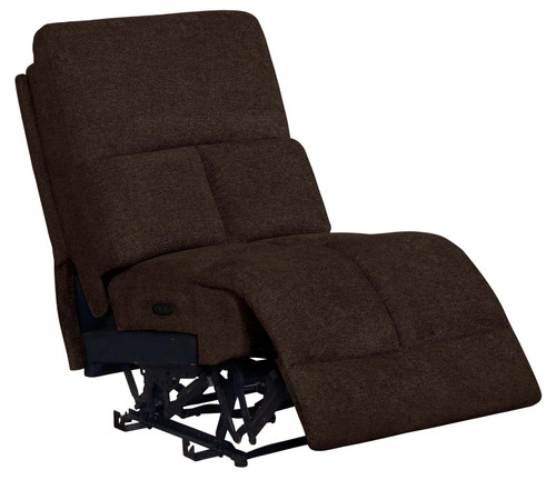 Belize Armless Power Recliner Dark Brown