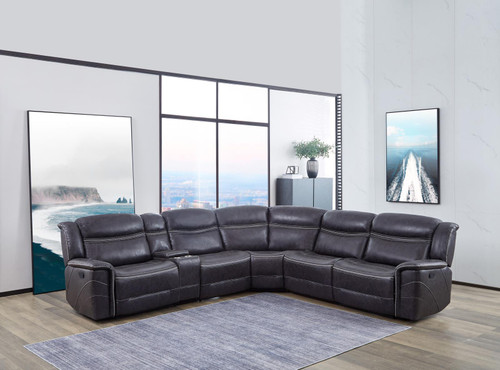 Bluefield 6-Piece Modular Motion Sectional Gray