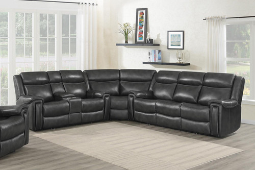 Shallowford Power Reclining Sectional Black
