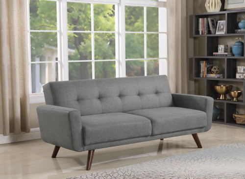 Hilda Tufted Upholstered Sofa Bed Gray