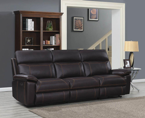 Albany 3 Piece Power 2 Sofa Brown