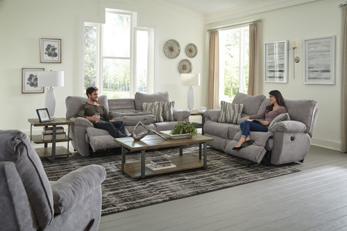 Sadler Lay Flat Reclining Console Loveseat Mica 39.5'