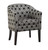 Hexagon Patterned Accent Chair Gray
