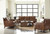 Leaton Loveseat Brown