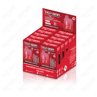 PEP-BAR 600 Wholesale - Strawberry Raspberry Cherry Ice