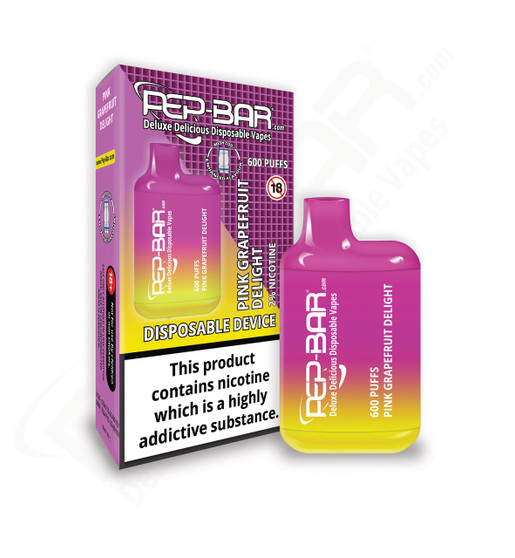 Get a burst of sweet and tangy flavour with PEP-BAR 600 Pink Grapefruit Delight. Smooth nicotine salts for satisfying hits.