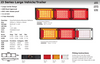 Data Sheet - J3BARWM - Jumbo Tail Lights, Stop, Tail, Indicator, Reverse Light with Reflectors Multi-Volt 12v & 24v. Caravan Friendly. Blister Single Pack. LED Auto Lamps. Ultimate LED.