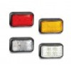 35AM - Side Direction Indicator Marker Light Multi-Volt 12v & 24v. Caravan Friendly. Blister Single Pack Black Housing Amber Lens & Amber LED. LED Auto Lamps Ultimate LED. 