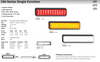 Data Sheet - 200BRM - Stop Tail Light Single Function Lamp Multi-Volt 12v & 24v. Black Housing Red Lens & Red LED. LED Auto Lamps. Ultimate LED. 