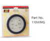 110WMG - Reverse light Round, Multi-Volt 12v & 24v with Black Grommet & Plug included Single Pack. Clear Lens & White LED. LED Auto Lamps. Ultimate LED. 