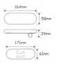 Line Drawing - 5505W - Reverse Light. 12v. Clear Lens & White LED. LED Auto Lamps. Ultimate LED.