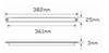 Line Drawing - 380A12 - Indicator 12v Single light Coloured Lens. AL. Ultimate LED.  