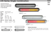 Data Sheet - 235BBSTI12/2 Stop, Tail, Indicator 12 volt Twin Pack, Black Housing. AL. Ultimate LED. 