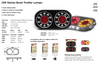 Data Sheet - 209GARLP2 - Stop Tail Indicator with Reflector and Licence Plate Light. 12v Twin Pack. AL. Ultimate LED.