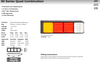 Data Sheet - 80BARRWM - Stop, Tail, Indicator, Reverse Light Quad Bar Light Multi-Volt 12v & 24v. Caravan Friendly. Black Housing Red, Amber & Clear Lens, Red, Amber & White LED. LED Auto Lamps. Ultimate LED. 