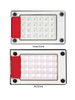 J3WM - Reverse Light with Reflector Multi-Volt 12v & 24v Single Pack. AL. Ultimate LED. 