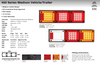 Data Sheet - 460ARRM - Mini Jumbo Rear Combination LED Tail Assembly Stop, Tail, Indicator LED Combination Light with Reflectors Multi-Volt 12 & 24 Volt Blister Single Pack. Caravan Friendly. LED Auto Lamps. Ultimate LED.