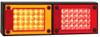 J2BARM - Mini Jumbo Combination LED Tail Light. Stop, Tail, Indicator Light with Reflectors Multi-Volt 12v & 24v. Caravan Friendly. Blister Single Pack. LED Auto Lamps. Ultimate LED. 