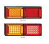 J2BARM - Mini Jumbo Combination LED Tail Light. Stop, Tail, Indicator Light with Reflectors Multi-Volt 12v & 24v. Caravan Friendly. Blister Single Pack. LED Auto Lamps. Ultimate LED.