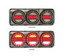 MAXILAMPC3XRW - Modern & Stylish Maxilamp 3. Modern Tail Light Assembly. Stop, Tail, Indicator, Reverse with Reflector. 12 & 24 Volt DC Blister Single Pack. Caravan Friendly. Silver Chrome Surround. LED Auto Lamps. Ultimate LED.