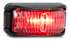 42RM - Rear End Outline Marker Multi-Volt 12v & 24v, Black Bracket Clear Lens Single Pack. AL. Ultimate LED. 