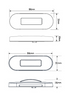 Line Drawing - 86AM - Side Marker Light. Clear Lens & Amber LED. Multi-Volt 12v & 24v Blister Single Pack Chrome Surrounding. Autolamp. Ultimate LED. 