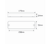Line Drawing - 175AW/2 - Front Indicator Marker Lamp 12v, Clear Lens & Amber LED Twin Pack. LED Auto Lamps. Ultimate LED.