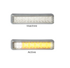 200CAW - Front Indicator Marker Lamp 12v Clear Lens & Amber and White LED Single Pack. LED Auto Lamps. Ultimate LED. 