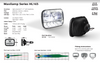 Data Sheet -  HL165 - 5 x 7' Sealed Beam Headlamp Low & High Beam with Park Function. Multi-Volt 10v & 32v Blister Twin Pack. LED Auto Lamps. Ultimate LED. 