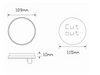 Line Drawing - 5526A - Arrow Board Amber 12v Single Pack. AL. Ultimate LED. 