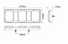 Line Drawing - 275GARWM - Stop, Tail, Indicator, Reverse Light with Reflector. Multi-Volt 12 & 24 Volt DC Blister Single Pack. LED Auto Lamps. Ultimate LED. 