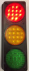 Traffic Control Light, Triple, Red, Amber & Green - Red Activated with Mounting Housing. Great for Warehouse, Loading Docks, Warehouse Pedestrians, Sealed Doors, Roller Doors, Road Work Traffic Control.