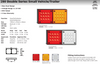 Data Sheet - 280ARM - Stop Tail Indicator Light Multi-Volt 12v & 24 Volt DC Systems. Caravan Friendly. Red and Amber Lens & Red and Amber LED. Single Pack. LED Auto Lamps. Ultimate LED.