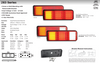 Data Sheet - 283ARRM - Stop Tail Indicator Light Multi-Volt 12v & 24 Volt DC Systems. Caravan Friendly. Screw or Bolt Mounting with Removable Bracket, Red, Amber Lens & Red, Amber LED. LED Auto Lamps. Ultimate LED. 