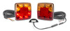98BARLP2/5 - Stop Tail Indicator light with Reflector and Licence Plate Light, 5m cable Kit.  12v Twin pack. AL. Ultimate LED.