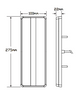 275 Series Line Drawing - 275ARWM - Stop Tail Indicator Reverse. Multi-volt Single Pack. AL. Ultimate LED. 