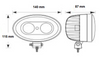 Red Spot Light, Safety Light, Line Drawing